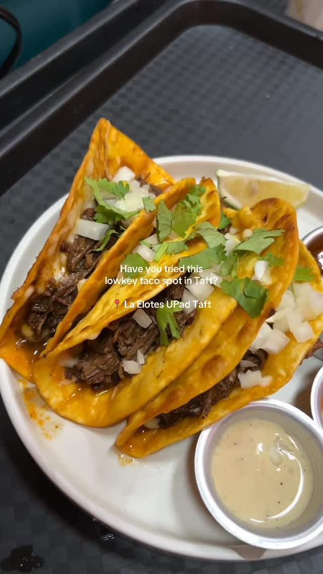 Birria tacos with cilantro and consommé